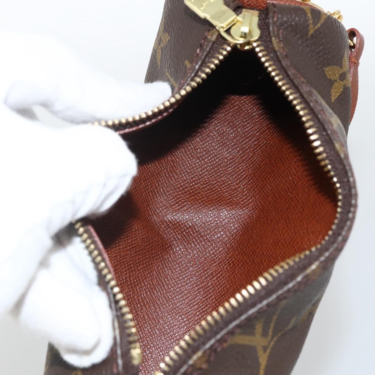 Louis Vuitton Papillon Pochette Monogram Canvas, BROWN, CANVAS, Clutche & pouche