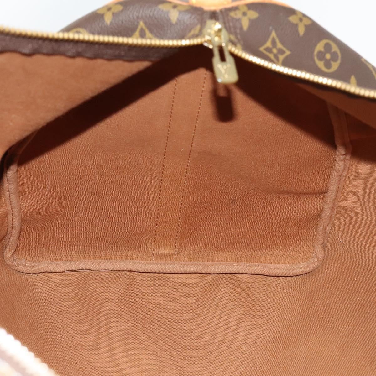 Louis Vuitton Keepall Bandouliere Bag Monogram Canvas, BROWN, CANVAS, Travel bag