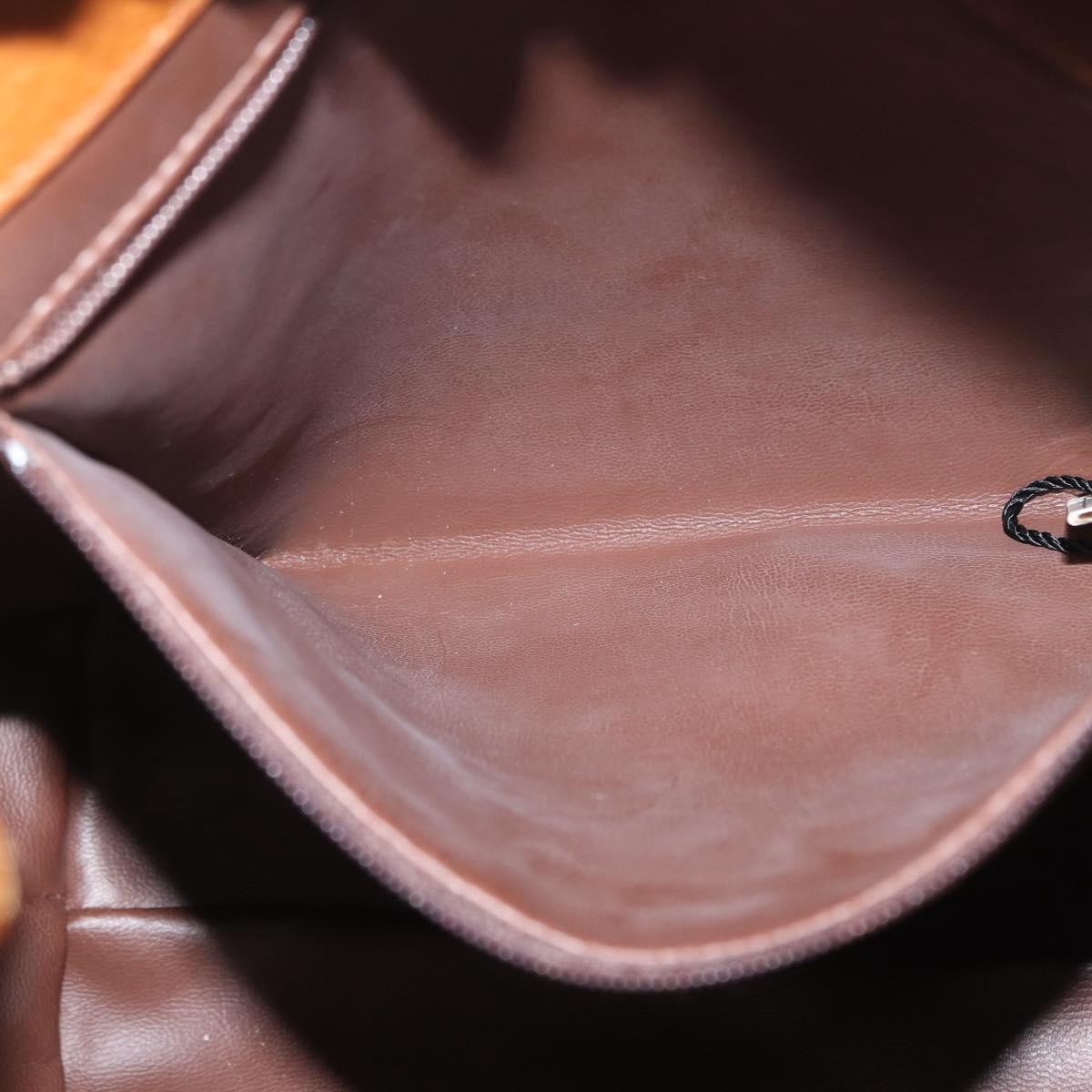Valentino Garavani Vintage shoulder bag Leather, BROWN, LEATHER, Shoulder bag
