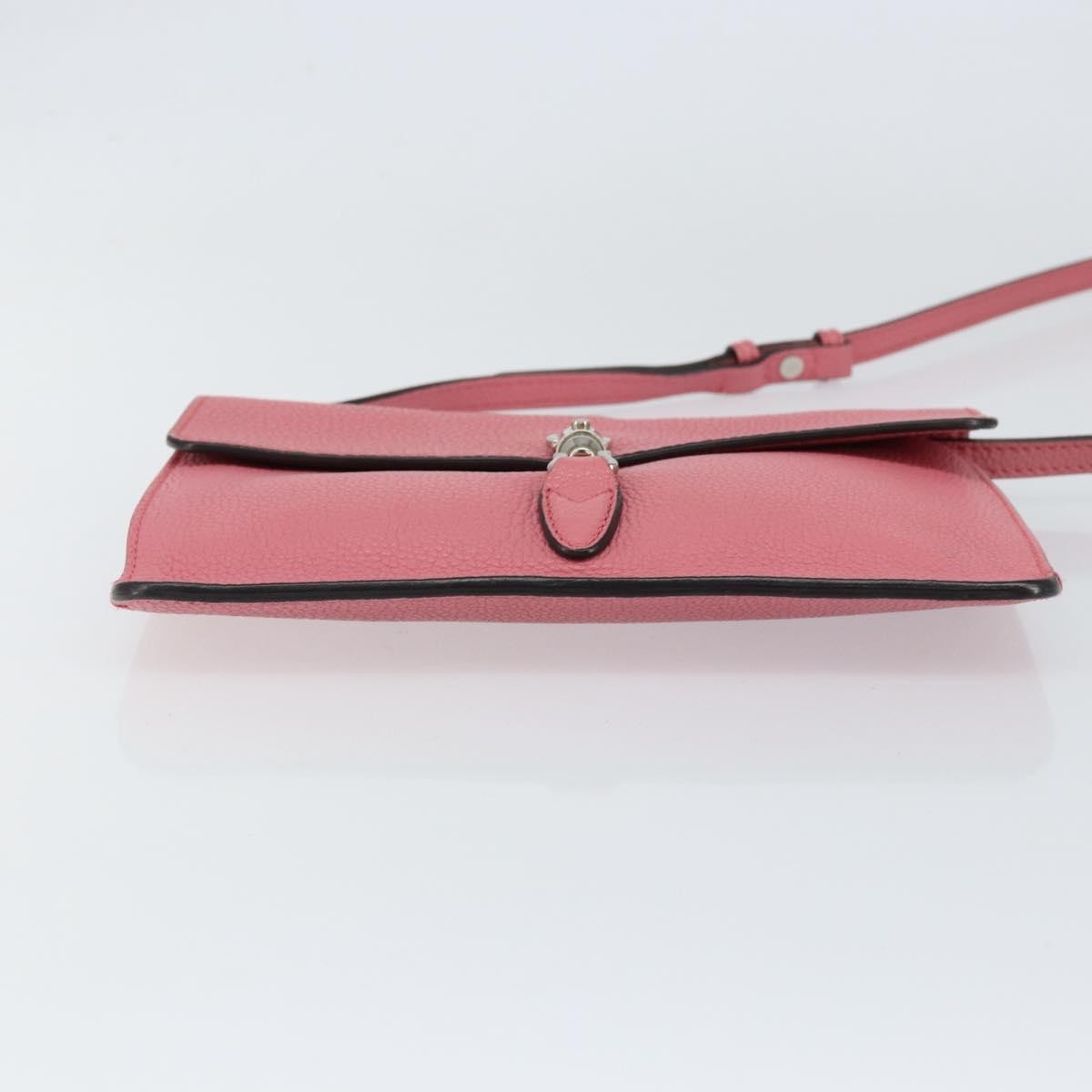 Gucci Jackie Soft Flap Shoulder Bag Leather, PINK, LEATHER, Shoulder bag