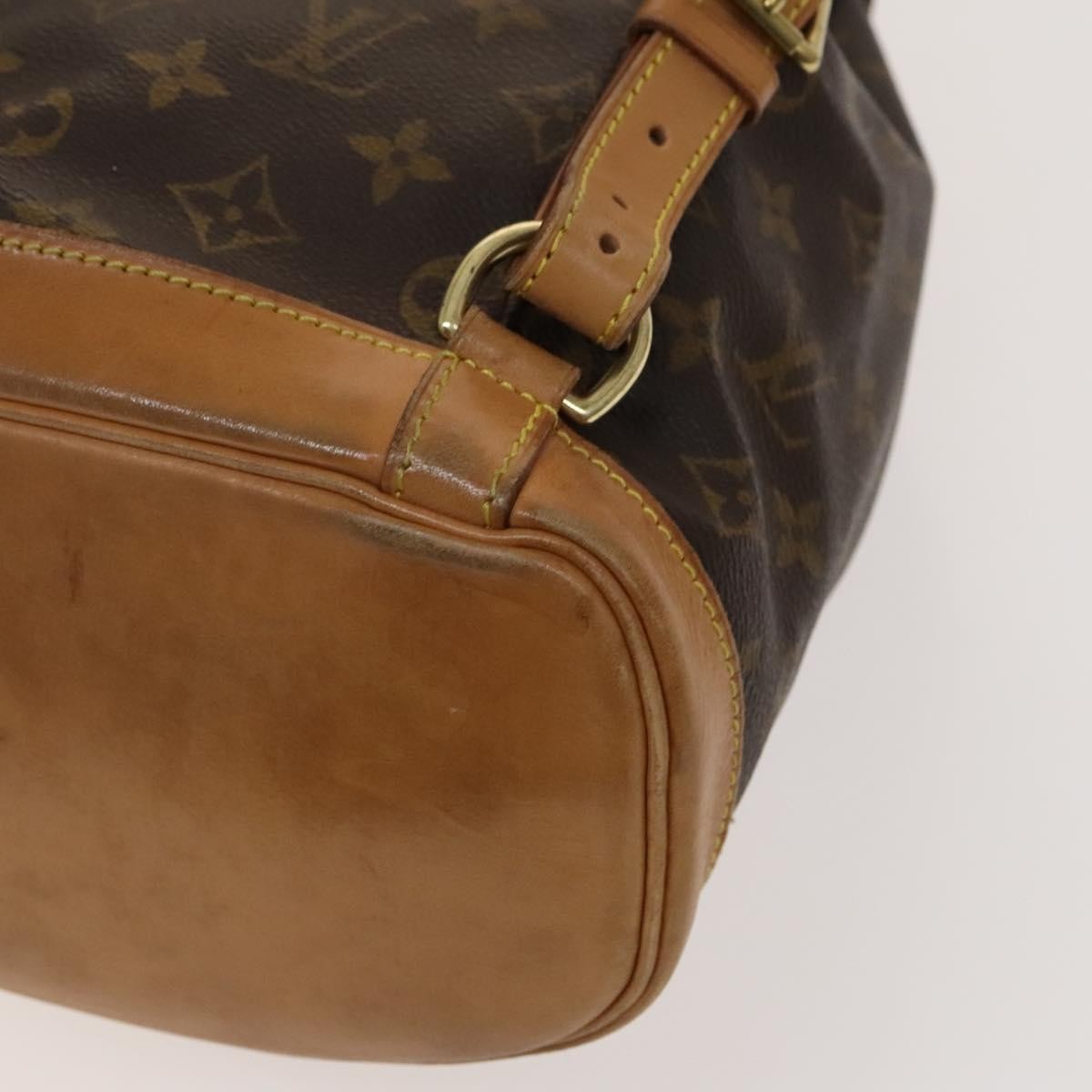 Louis Vuitton Vintage Montsouris Backpack Monogram Canvas, BROWN, CANVAS, Backpack