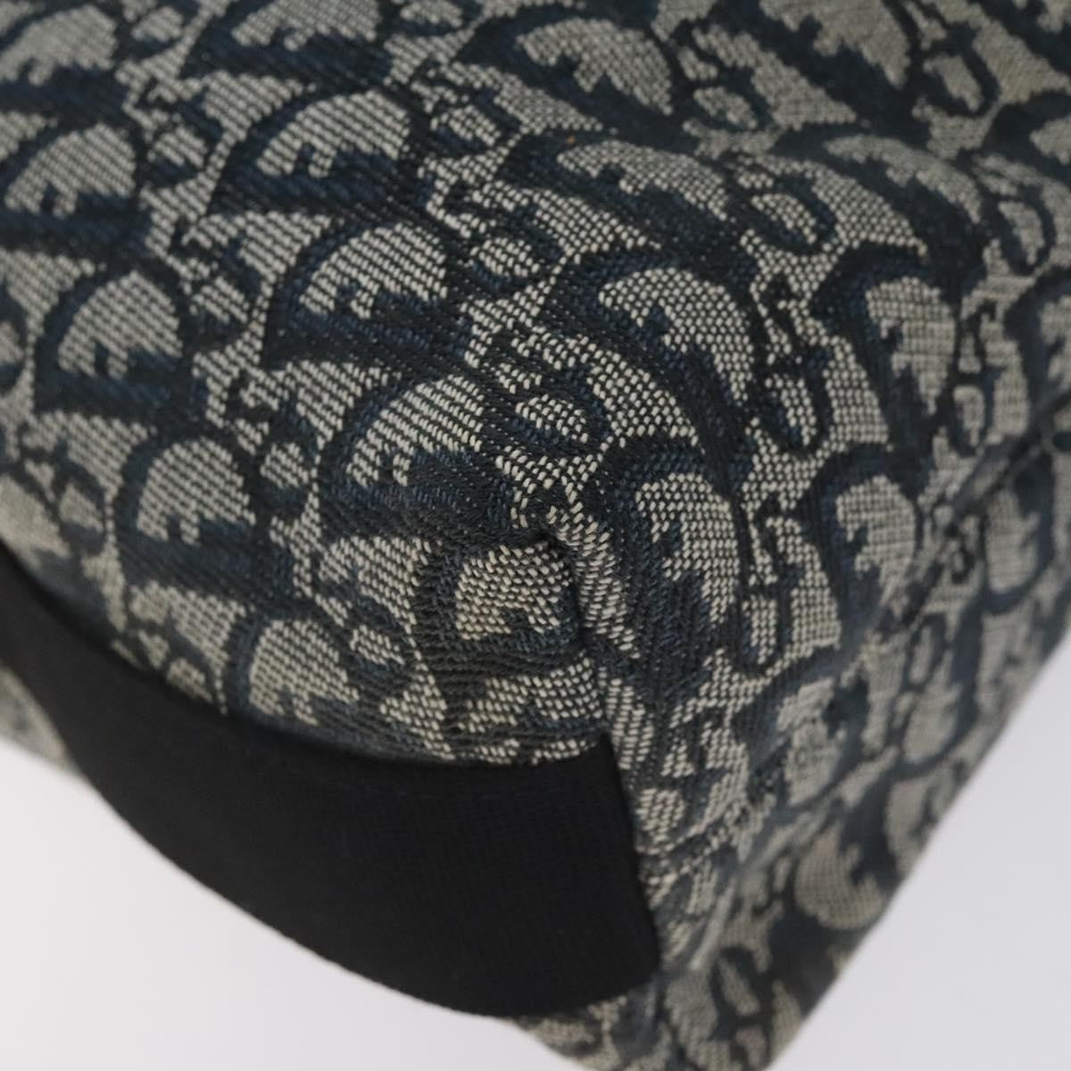 Christian Dior Vintage Trotter Messenger Bag Diorissimo Canvas, NAVY, CANVAS, Crossbody bag