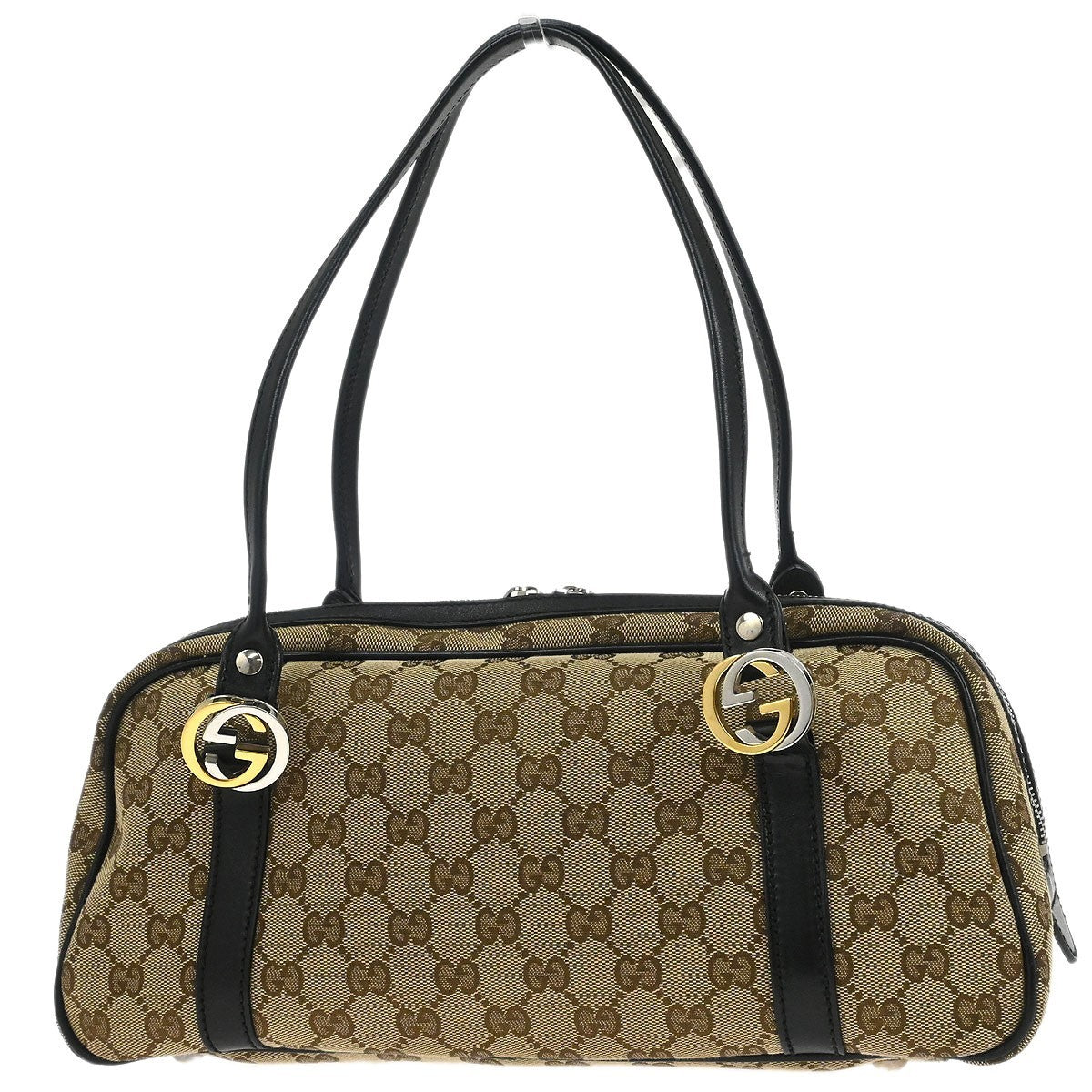 Gucci Twins Boston Bag GG Canvas, BEIGE, CANVAS, Handbag