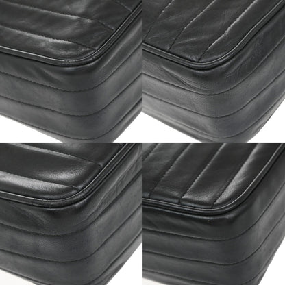 Chanel Vintage Tassel Camera Bag Vertical Quilted Leather, BLACK, LEATHER, Shoulder bag