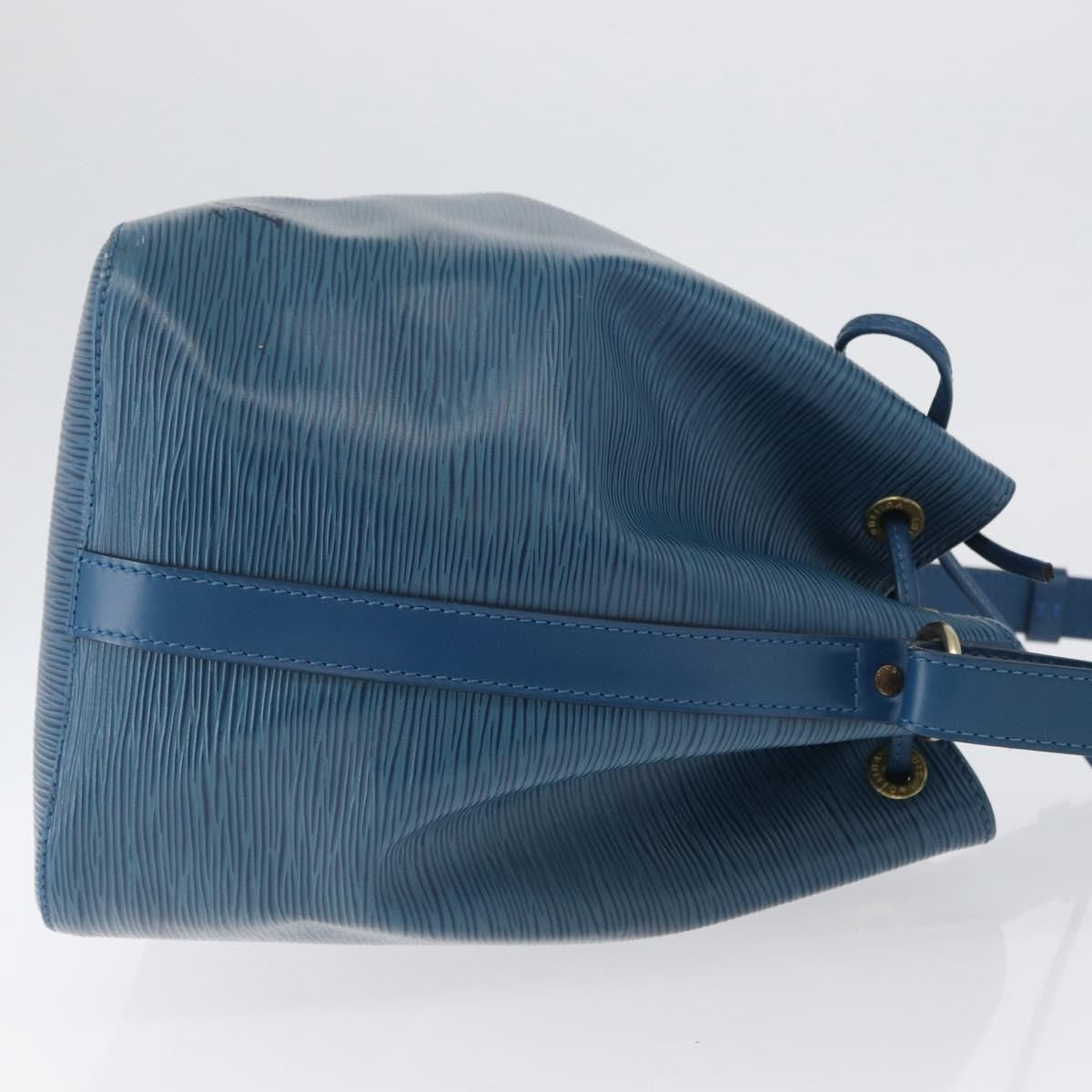 Louis Vuitton Petit Noe Handbag Epi Leather, BLUE, LEATHER, Shoulder bag