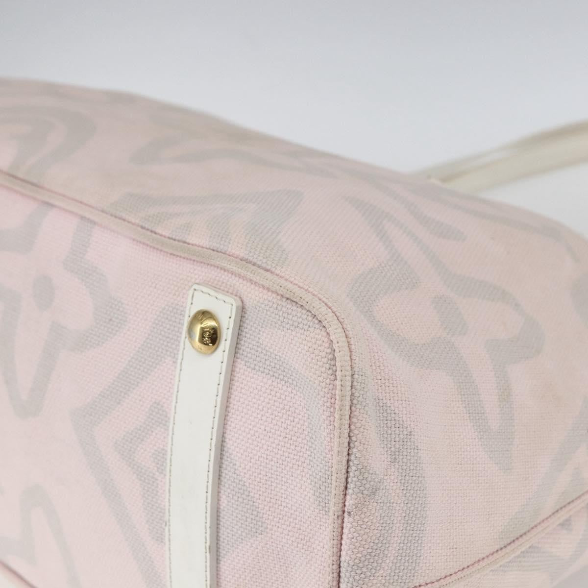 Louis Vuitton Tahitienne Cabas Canvas, PINK, CANVAS, Tote bag