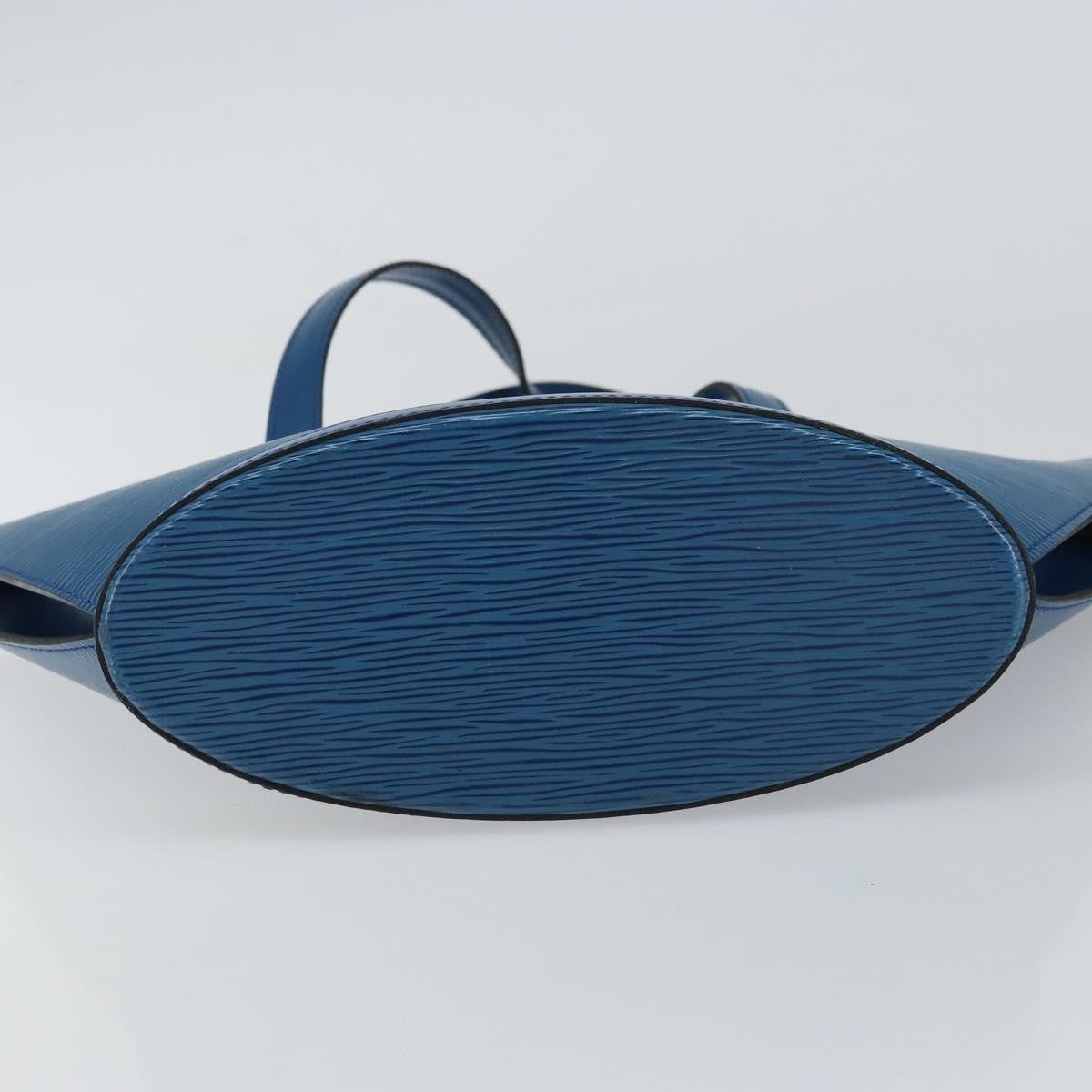 Louis Vuitton Saint Jacques Handbag Epi Leather, BLUE, LEATHER, Shoulder bag