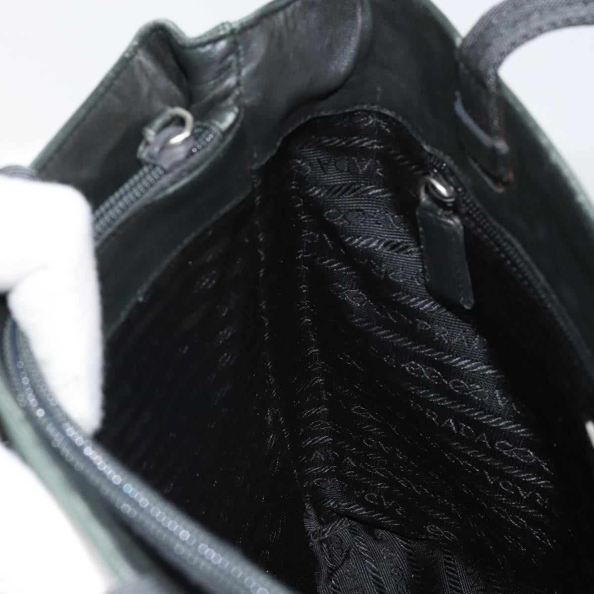 Prada Vintage Zip Tote Tessuto, GREEN, NYLON, Tote bag