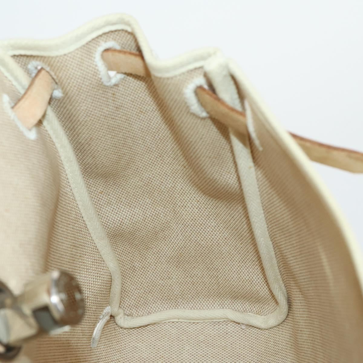 Hermes Herbag A Dos Backpack Toile, BEIGE, CANVAS, Backpack
