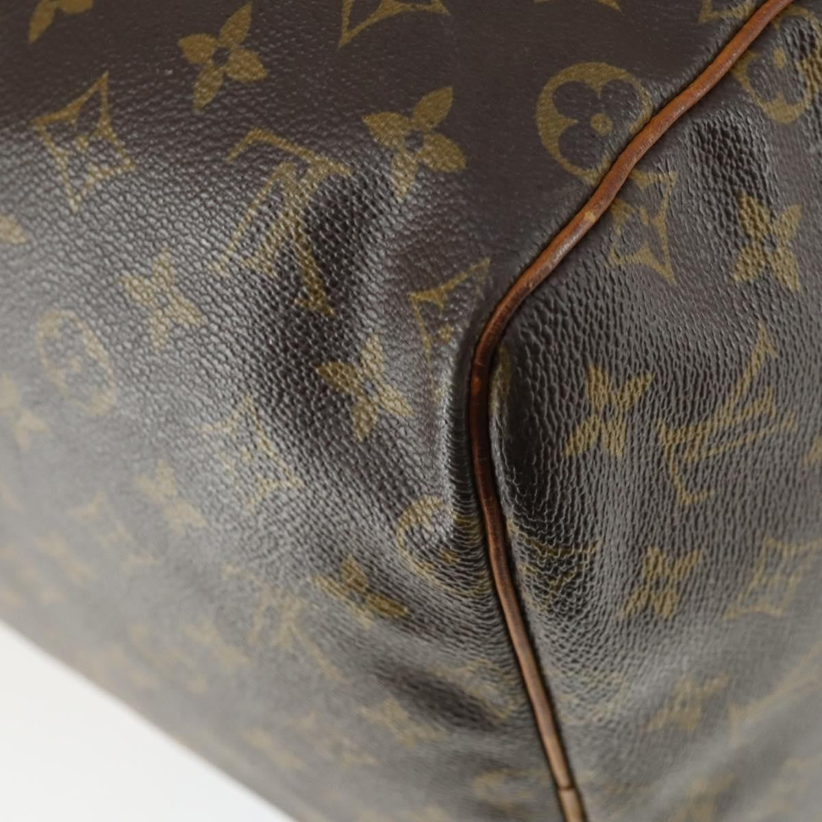 Louis Vuitton Keepall Bag Monogram Canvas, BROWN, CANVAS, Travel bag