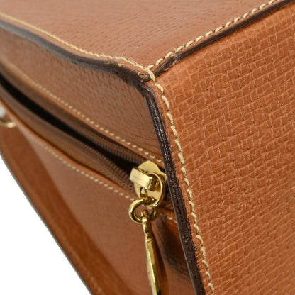 Loewe Turn Lock Leather, BROWN, LEATHER, Handbag