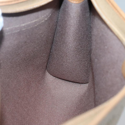 Christian Dior Vintage Honeycomb Zip Pouch Coated Canvas, BEIGE, CANVAS, Clutche & pouche