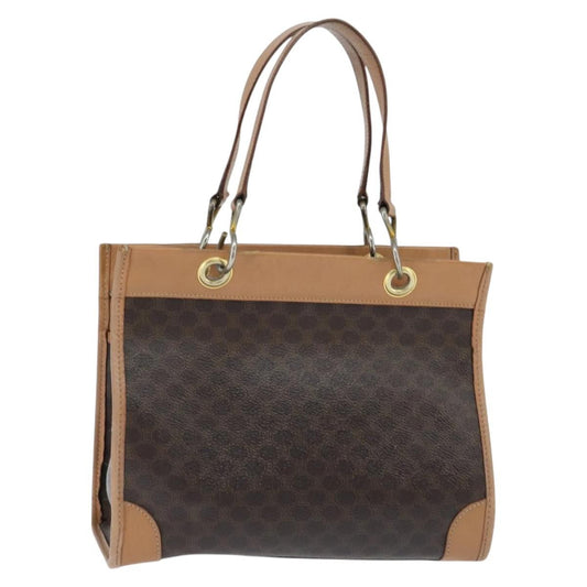 Celine Vintage Macadam Tote bag Canvas, BROWN, CANVAS, Tote bag