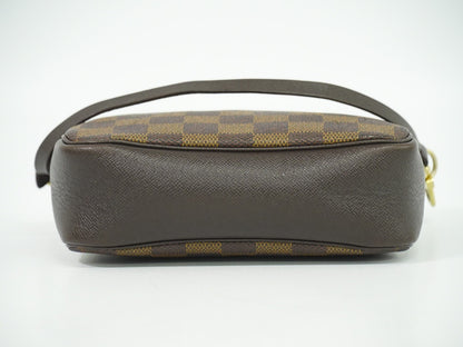 Louis Vuitton Trousse Make Up Bag Damier Canvas, BROWN, CANVAS, Clutche & pouche