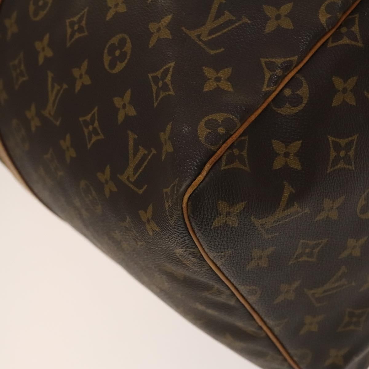 Louis Vuitton Keepall Bag Monogram Canvas, BROWN, CANVAS, Travel bag