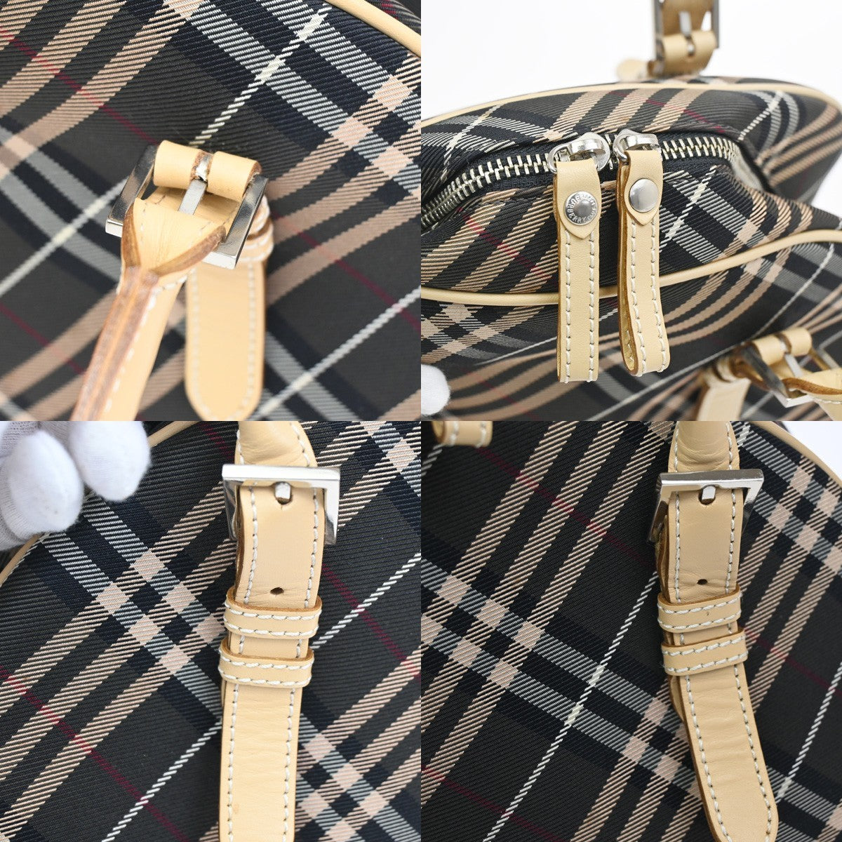 Burberry Blue Label Tote Bag Canvas, BROWN, CANVAS, Tote bag