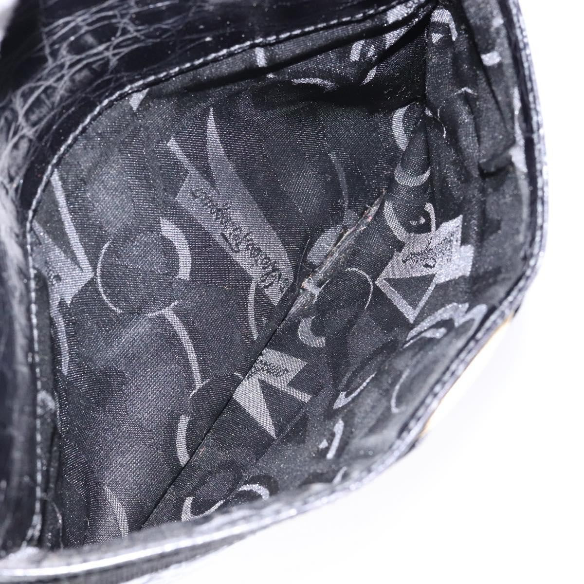 Salvatore Ferragamo Vala Shoulder Bag Leather, BLACK, LEATHER, Shoulder bag