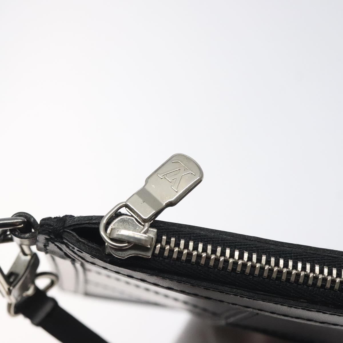 Louis Vuitton Delmonico Pochette Stretch Epi Leather, BLACK, LEATHER, Clutche & pouche