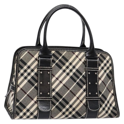 Burberry Belted handle handbag Nova check canvas, BLACK, CANVAS, Handbag
