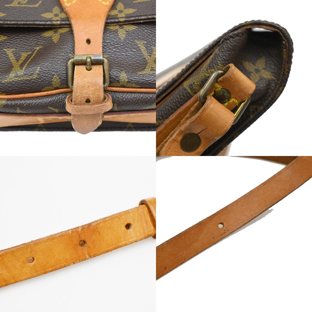Louis Vuitton Cartouchiere Handbag Monogram Canvas, BROWN, CANVAS, Handbag