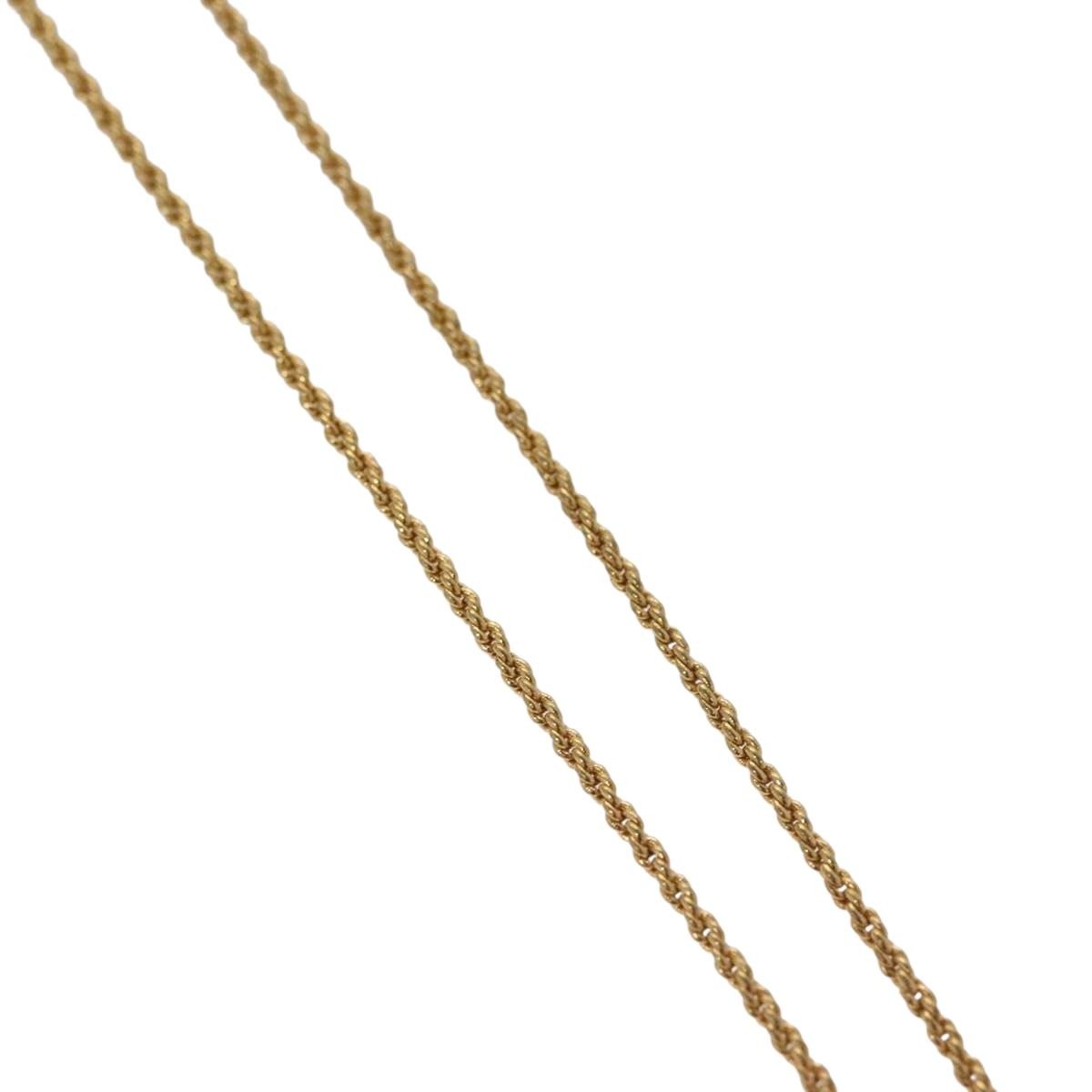 Christian Dior CD Pendant Necklace Metal, GOLD, METAL, Necklace