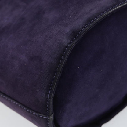 Salvatore Ferragamo Vara Bow Top Handle Bucket Bag Suede, PURPLE, SUEDE, Handbag