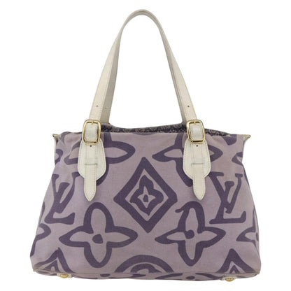 Louis Vuitton Tahitienne Cabas Canvas, PURPLE, CANVAS, Tote bag