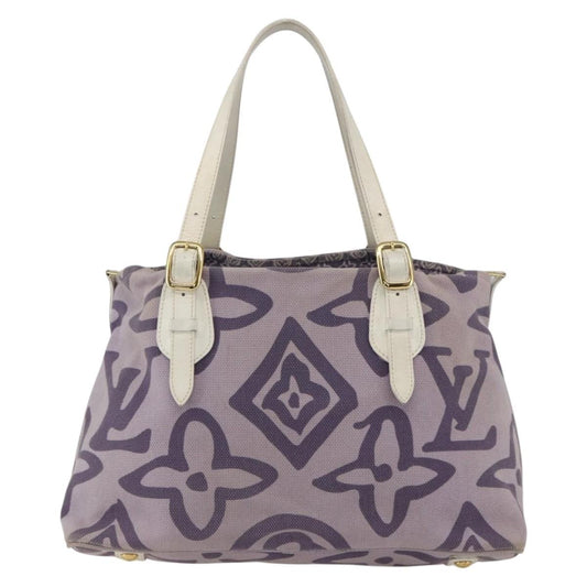 Louis Vuitton Tahitienne Cabas Canvas, PURPLE, CANVAS, Tote bag