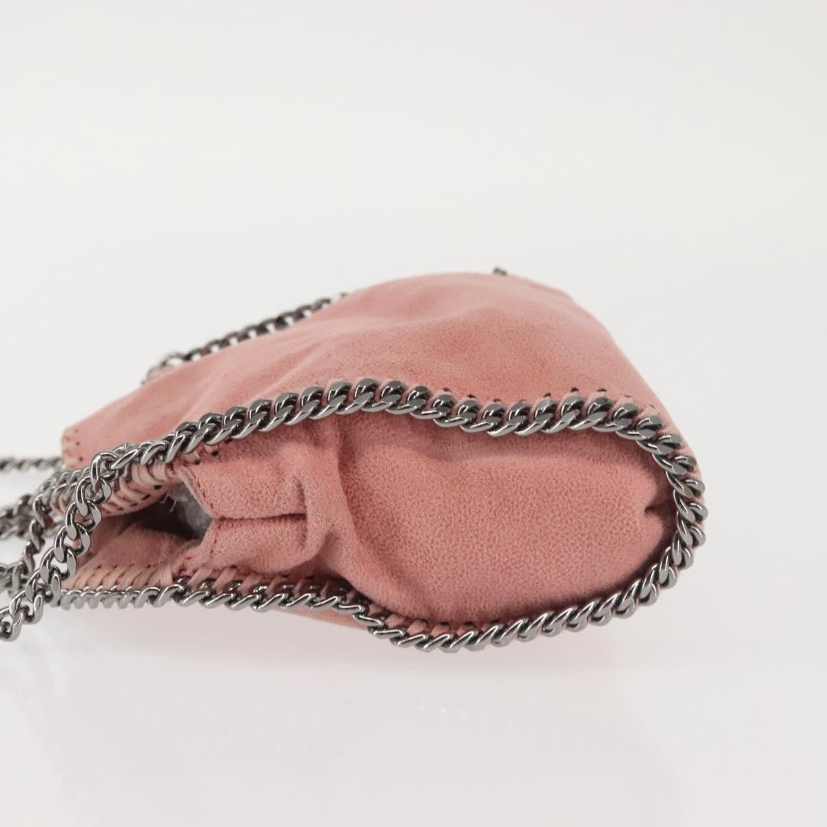 Stella McCartney Falabella Fold Over Crossbody Bag Suede, PINK, SUEDE, Crossbody bag