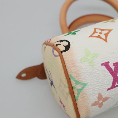 Louis Vuitton Speedy Mini HL Handbag Monogram Multicolor, WHITE, CANVAS, Handbag