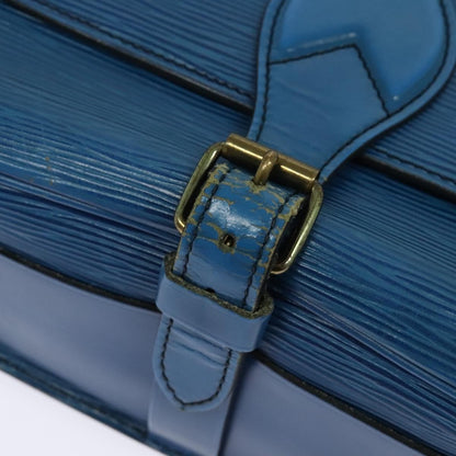 Louis Vuitton Cartouchiere Handbag Epi Leather, BLUE, LEATHER, Shoulder bag