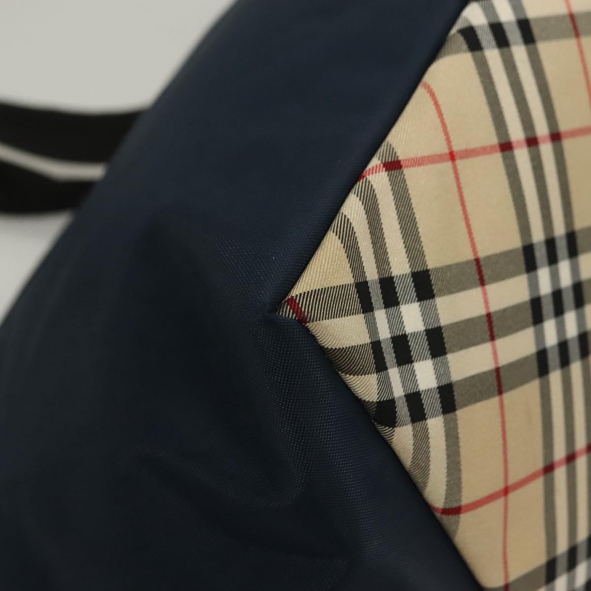 Burberry Nova Check Tote Nylon, NAVY, NYLON, Tote bag