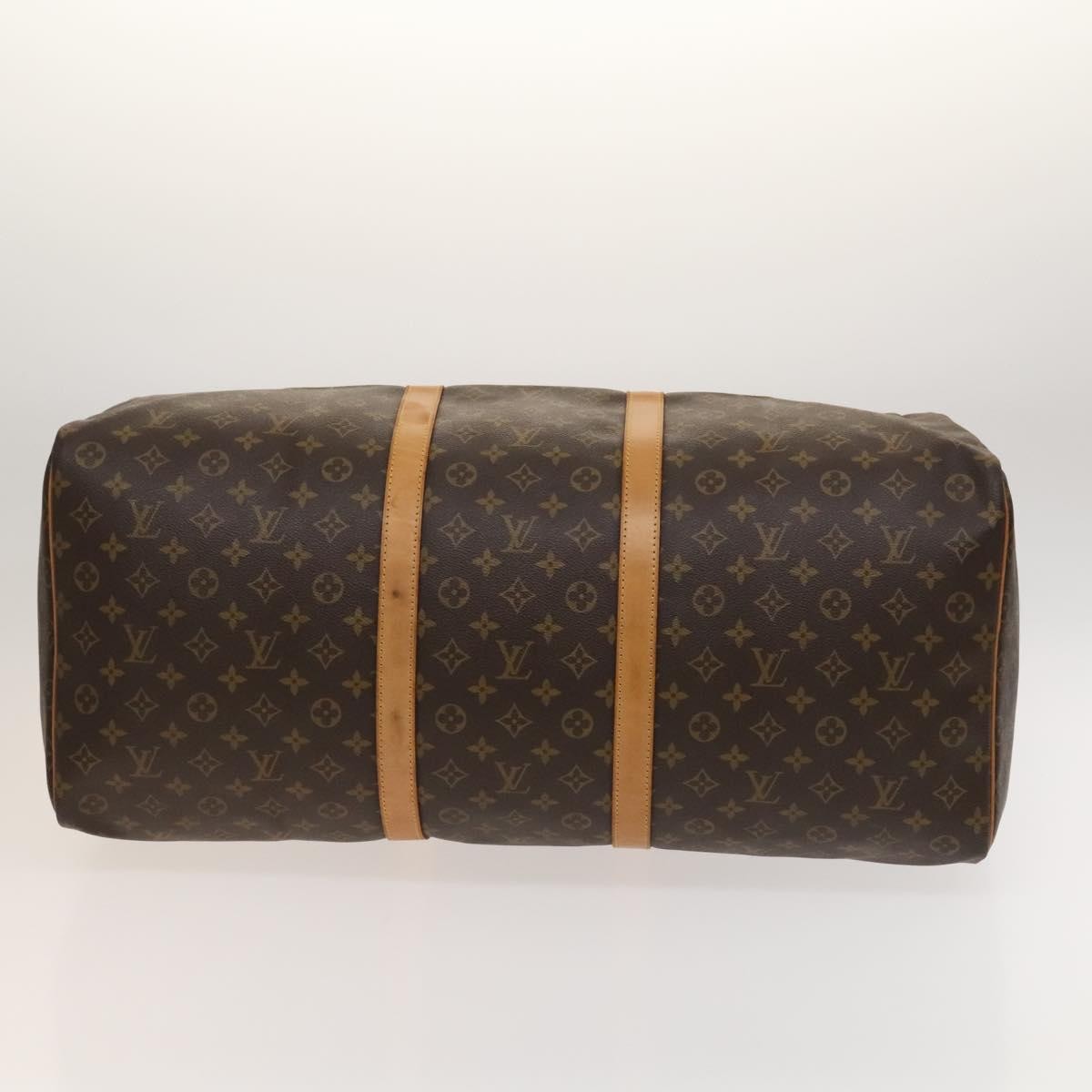 Louis Vuitton Keepall Bag Monogram Canvas, BROWN, CANVAS, Travel bag