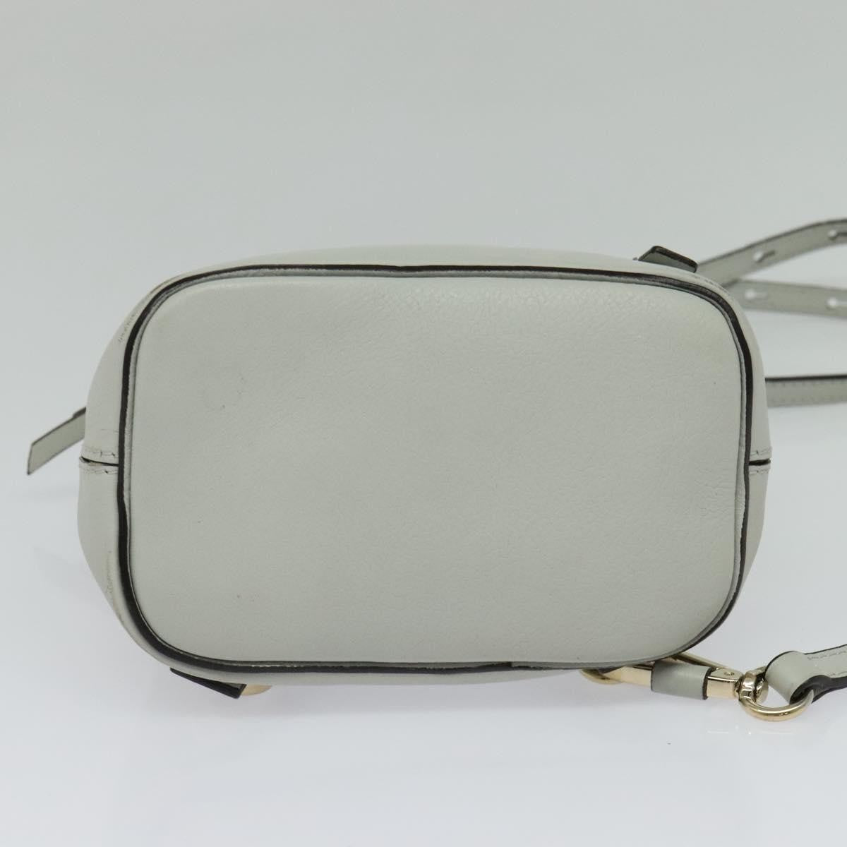 Chloe Faye Backpack Leather and Suede, BLUE, LEATHER, Backpack