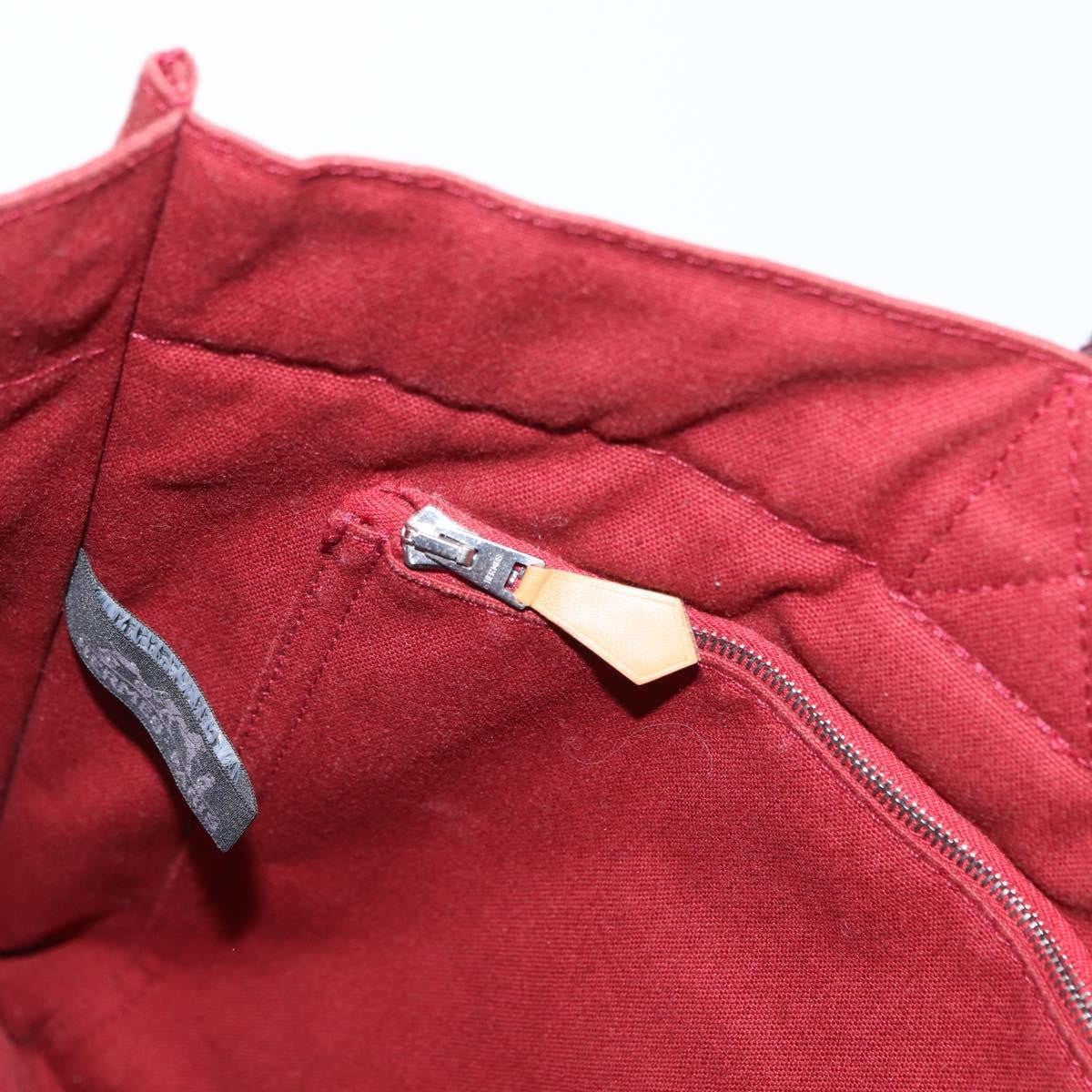 Hermes Fourre Tout Tote Canvas, RED, CANVAS, Tote bag