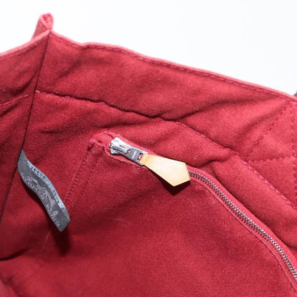 Hermes Fourre Tout Tote Canvas, RED, CANVAS, Tote bag