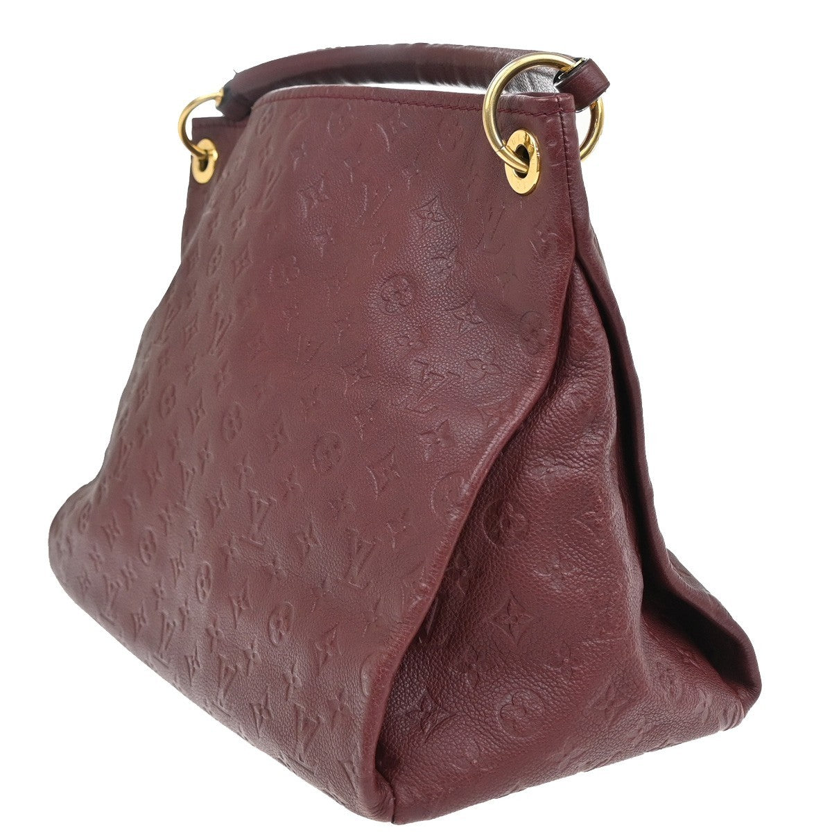 Louis Vuitton Artsy Handbag Monogram Empreinte Leather, RED, LEATHER, Shoulder bag