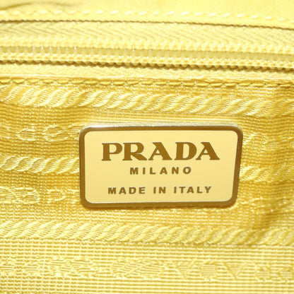 Prada Vintage Shoulder Bag Tessuto, Yellow, Nylon, Shoulder Bag