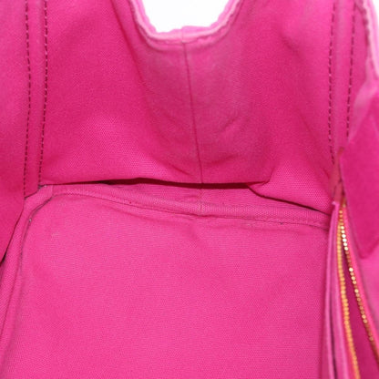 Prada Canapa Open Tote Canvas, PINK, CANVAS, Tote bag