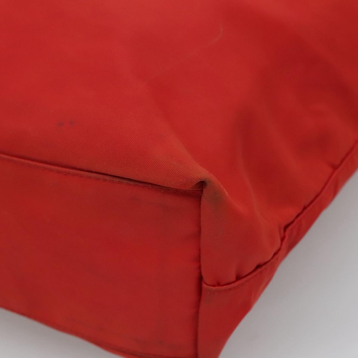 Prada Vintage Zip Tote Tessuto, Red, Nylon, Tote Bag