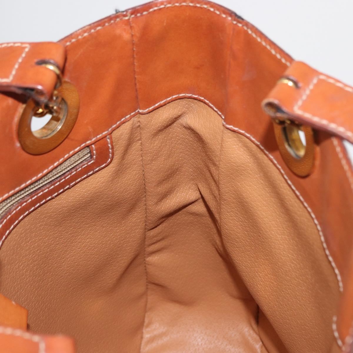Celine Vintage Macadam Shoulder Bag Canvas and Leather, BROWN, CANVAS, Shoulder bag