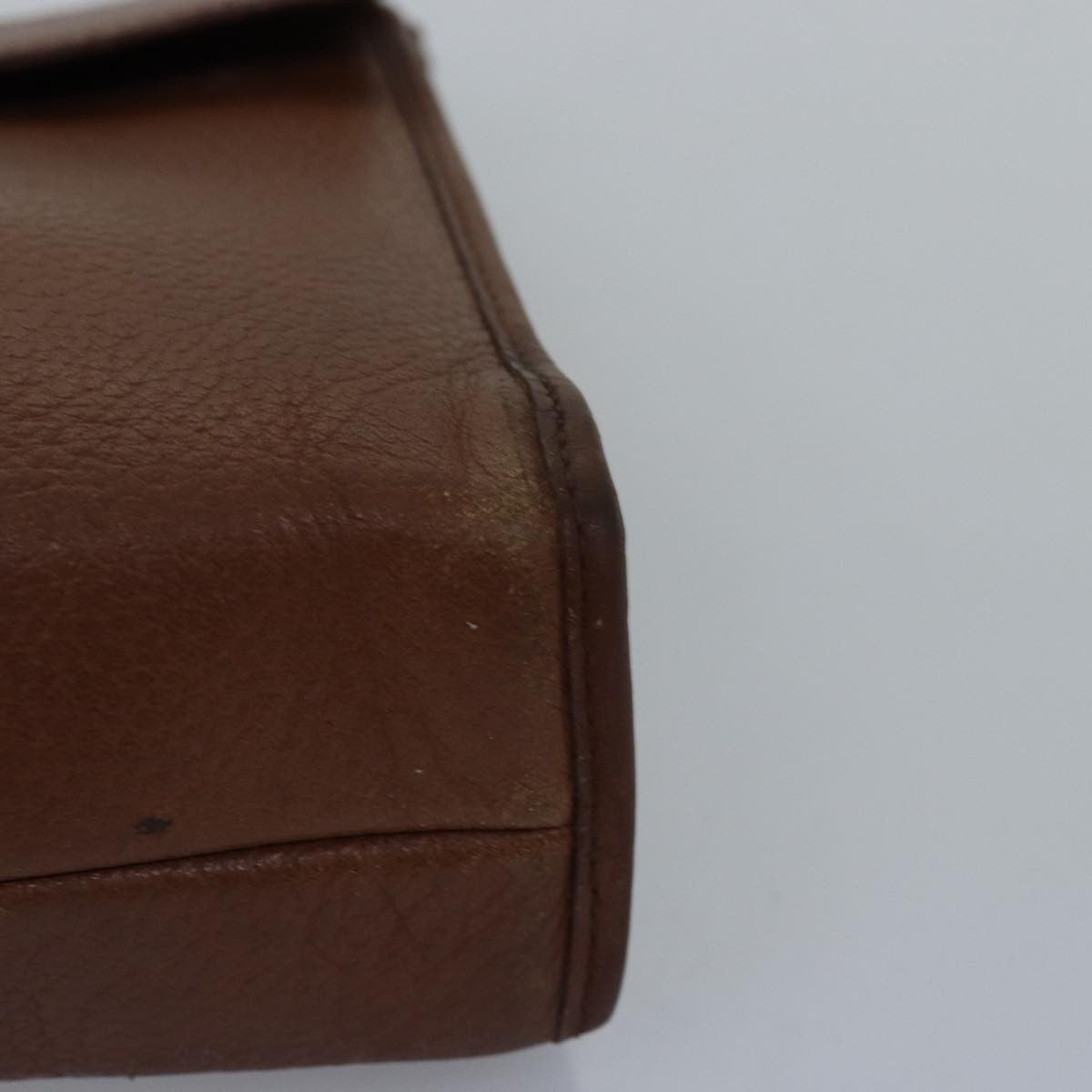 Burberry Vintage Pouch Leather, Brown, Leather, Clutch