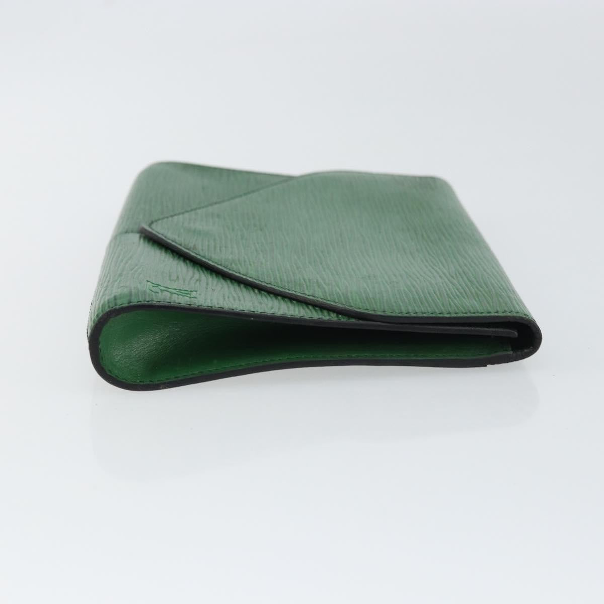 Louis Vuitton Art Deco Clutch Epi Leather, GREEN, LEATHER, Clutche & pouche