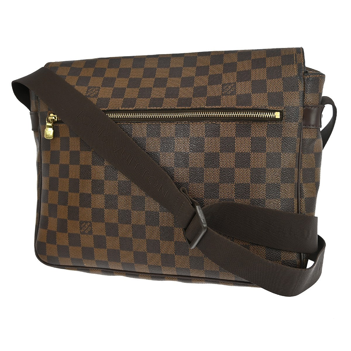 Louis Vuitton Melville Messenger Bag Damier, BROWN, CANVAS, Shoulder bag