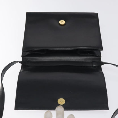 Salvatore Ferragamo Vala Shoulder Bag Leather, BLACK, LEATHER, Shoulder bag