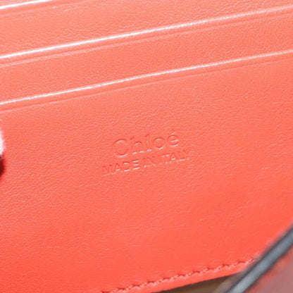 Chloe Faye Shoulder Bag Leather and Suede, Red, Leather, Shoulder Bag