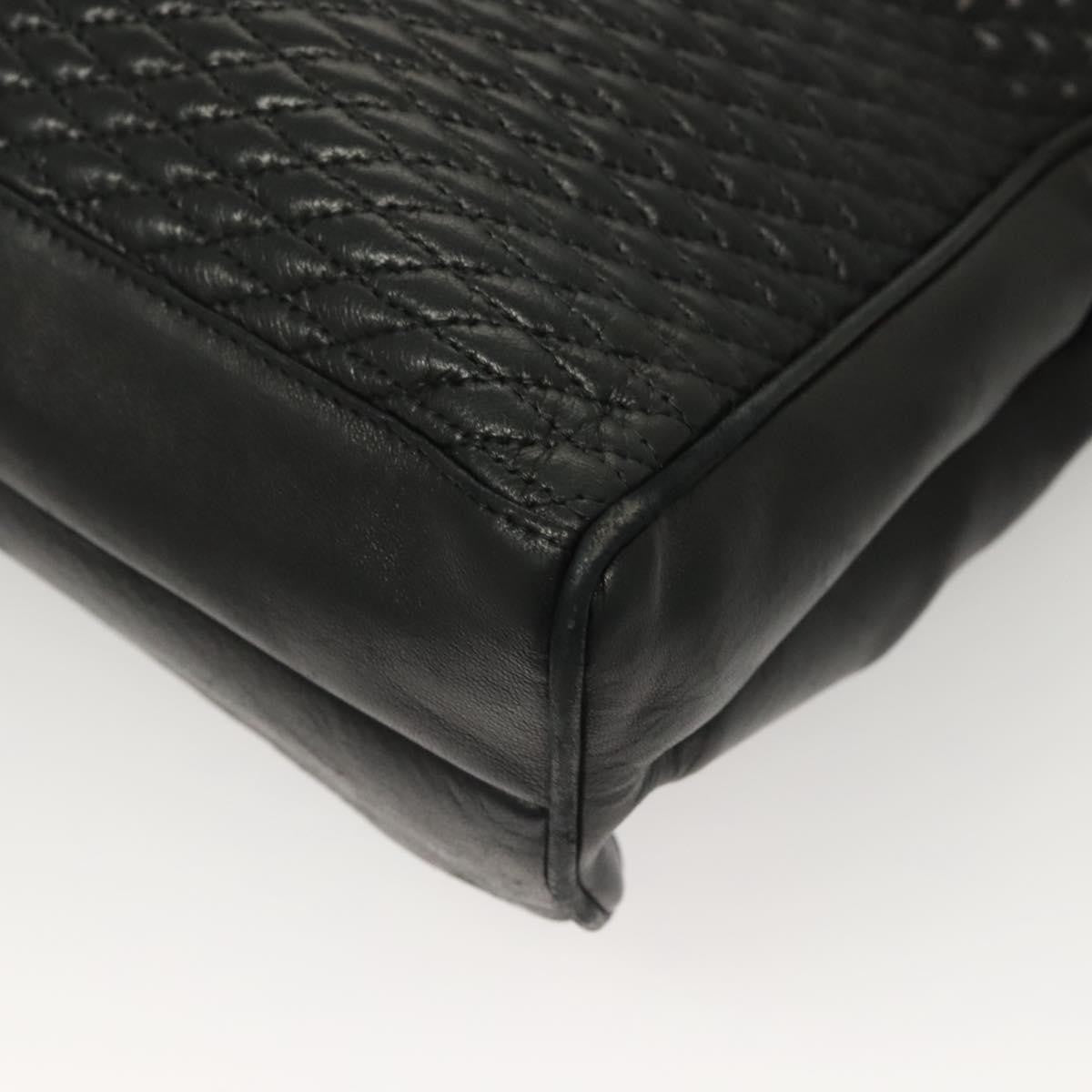 Bally Vintage Tote Bag Leather, Black, Leather, Tote Bag