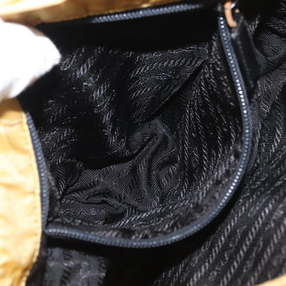 Prada Buckle Messenger Bag Tessuto, YELLOW, NYLON, Shoulder bag