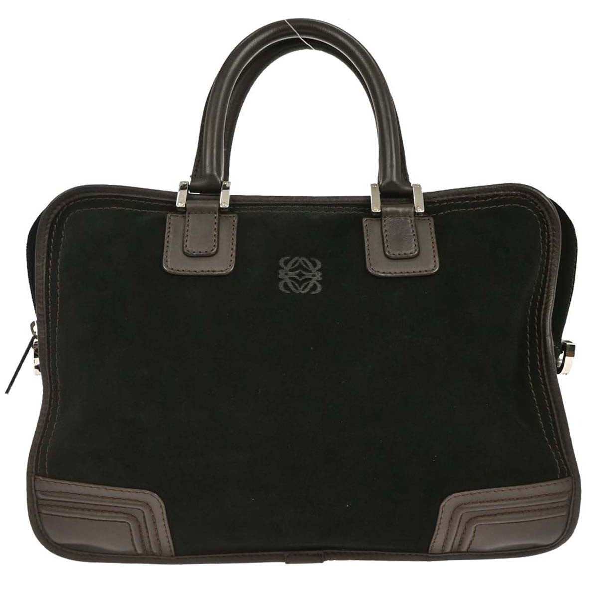Loewe Amazona Bag Suede, BLACK, SUEDE, Handbag