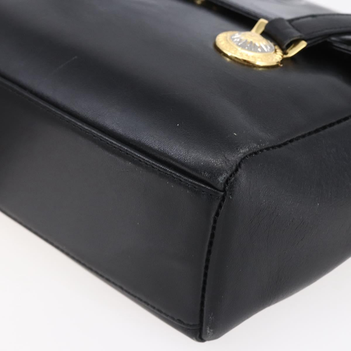 Versace Vintage Shoulder Bag Leather, BLACK, LEATHER, Shoulder bag